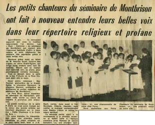 Photographie des archives du Chœur Polyphonique du Forez